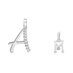 Load image into Gallery viewer, Taraash 925 Sterling Silver Couple Alphabet Pendants "A" and "M" Initial Letter Pendants