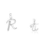 Load image into Gallery viewer, Taraash 925 Sterling Silver Couple Alphabet Pendants "R" and "U" Initial Letter Pendants
