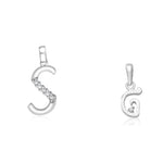 Load image into Gallery viewer, Taraash 925 Sterling Silver Couple Alphabet Pendants "S" and "G" Initial Letter Pendants