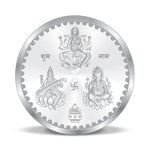 Load image into Gallery viewer, Taraash 999 Purity 10 grams Laxmi Ganesh Saraswati Silver Coin By ACPL
