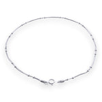 Load image into Gallery viewer, 925 Sterling Silver Beaded Chain Single Anklet for Women