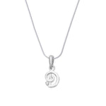 Load image into Gallery viewer, Taraash 925 Silver D Pendant Alphabet with Chain Unisex