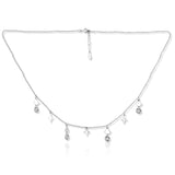 Taraash 925 Sterling Silver CZ Necklace For Women