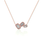 Load image into Gallery viewer, Taraash 925 Sterling Silver Rose Gold CZ Necklace For Women
