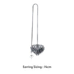 Load image into Gallery viewer, 925 Sterling Silver Heart Dangler Earrings for Women