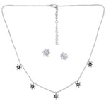 Load image into Gallery viewer, Taraash 925 Sterling Silver Floral Jewellery Set For Women