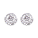 Load image into Gallery viewer, 925 Sterling Silver Round CZ Earrings for Women