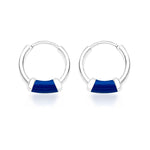 Load image into Gallery viewer, Taraash Sterling-Silver Hoop Earings For Women - Silver H42014ZF