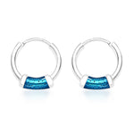 Load image into Gallery viewer, Taraash 925 Sterling Silver Hoop Earring For Women Silver-H42016ZA