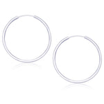 Load image into Gallery viewer, Taraash 925 Sterling Silver Hoop Earring For Women Silver-H42040M