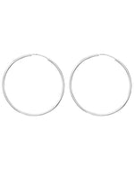 Load image into Gallery viewer, Taraash Hoop Earring 925 Sterling Silver For Women H42050M