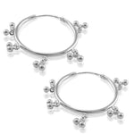 Load image into Gallery viewer, Taraash 925 Sterling Silver Ghungroo Hoop For Women