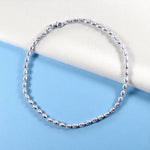 Load image into Gallery viewer, 925 Sterling Silver Beaded Chain Single Anklet for Women