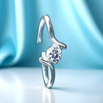 Load image into Gallery viewer, 925 Sterling Silver CZ Adjustable Single Toe Ring for Women