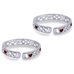 Load image into Gallery viewer, Taraash toe rings for women silver