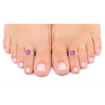 Load image into Gallery viewer, Taraash toe rings for women silver