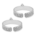 Load image into Gallery viewer, Taraash toe rings in silver