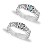 Load image into Gallery viewer, Taraash toe rings for women silver