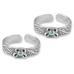 Load image into Gallery viewer, Taraash toe rings for women silver