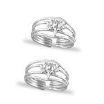 Load image into Gallery viewer, Taraash toe ring in silver