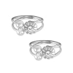 Load image into Gallery viewer, Taraash toe rings for women silver