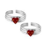 Load image into Gallery viewer, Taraash toe rings for women silver