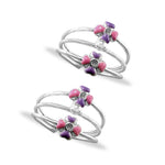 Load image into Gallery viewer, Taraash toe rings for women silver