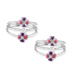 Load image into Gallery viewer, Taraash toe rings for women silver