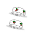 Load image into Gallery viewer, Taraash toe rings for women silver