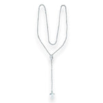 Load image into Gallery viewer, 925 Sterling Silver Small Beaded Rosary Necklace For Women & Men