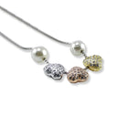 Load image into Gallery viewer, Taraash 925 Sterling Silver Heart Necklaces | Pearl Chain Necklace | Necklace For Women