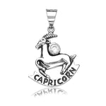 Load image into Gallery viewer, Taraash Capricorn Zodiac CZ Studded 925 Sterling Silver Pendant for unisex PD0285AI-10