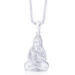 Load image into Gallery viewer, Taraash 925 Silver Gautam Buddha Pendant For Unisex-PD1239S
