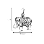 Load image into Gallery viewer, Taraash 925 Sterling Silver Antique Elephant Pendant For Unisex PD2074A