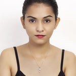 Load image into Gallery viewer, Taraash Sterling Silver CZ Adorn Heart With Pearl Pendant For Women PD2100R