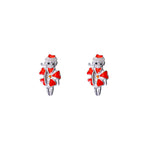 Load image into Gallery viewer, 925 Sterling Silver Enamel Character Stud Earrings for Girls