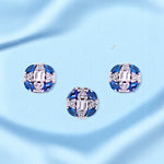 Load image into Gallery viewer, Taraash 925 Sterling Silver Blue Baguette Stone with CZ Jewelry Set for Women