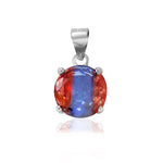 Load image into Gallery viewer, Rainbow Collection Taraash 925 Sterling Silver Multicolor CZ Pendant Set For Women