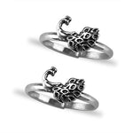 Load image into Gallery viewer, Taraash toe rings for women silver