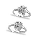 Load image into Gallery viewer, Taraash toe rings for women silver