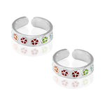 Load image into Gallery viewer, Taraash toe ring for women silver