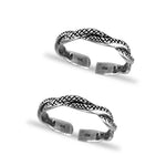 Load image into Gallery viewer, Taraash 925 Sterling Silver Antique Cutwork Toe Ring For Women