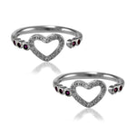 Load image into Gallery viewer, Taraash leg rings women silver
