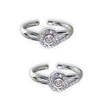 Load image into Gallery viewer, Taraash toe rings for women silver