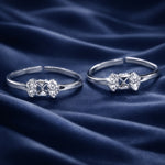 Load image into Gallery viewer, 925 Sterling Silver Adjustable CZ Toering for Women