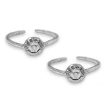 Load image into Gallery viewer, 925 Sterling Silver Adjustable Round CZ Toering for Women