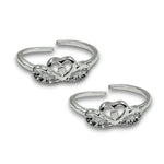 Load image into Gallery viewer, 925 Sterling Silver Heart Design Toe Ring for Women & Girls