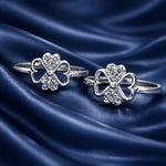 Load image into Gallery viewer, 925 Sterling Silver Floral Ligthweight Toe Rings for Women