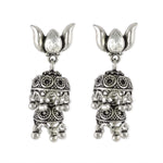 Load image into Gallery viewer, Taraash 925 Sterling Silver Double Lyer Jhumki Style Earrings For Women UMAE105