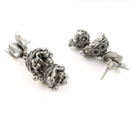 Load image into Gallery viewer, Taraash 925 Sterling Silver Double Lyer Jhumki Style Earrings For Women UMAE105